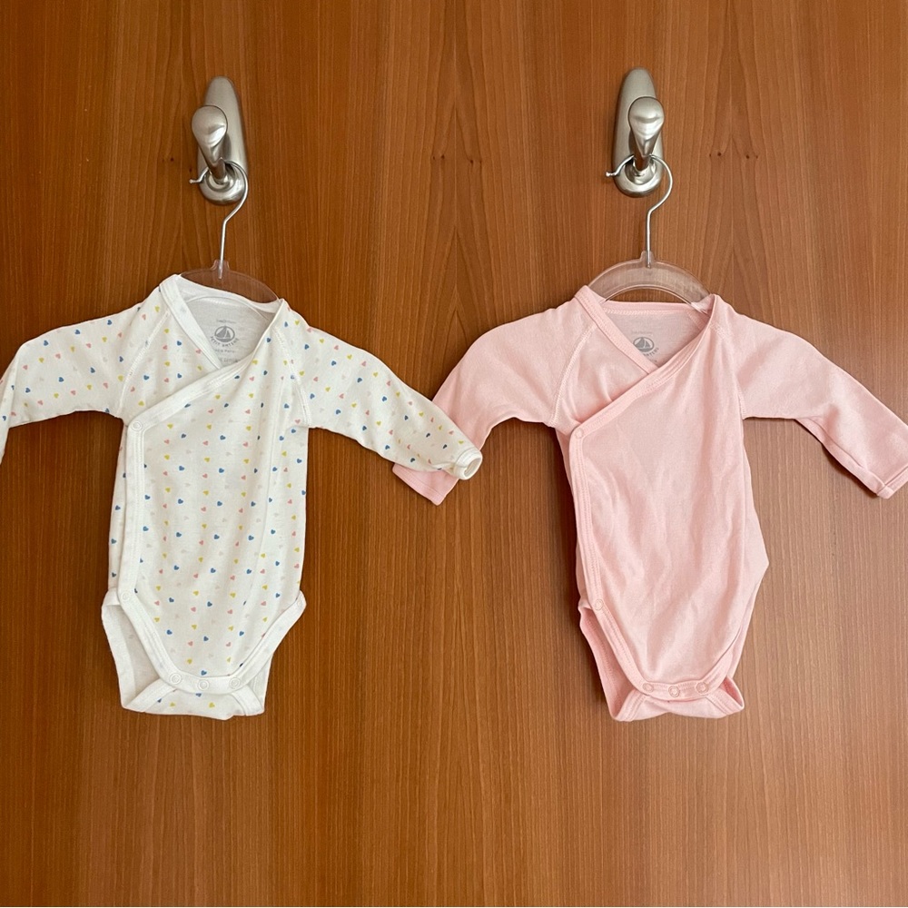 Petit Bateau 3 month Kimono Onesies